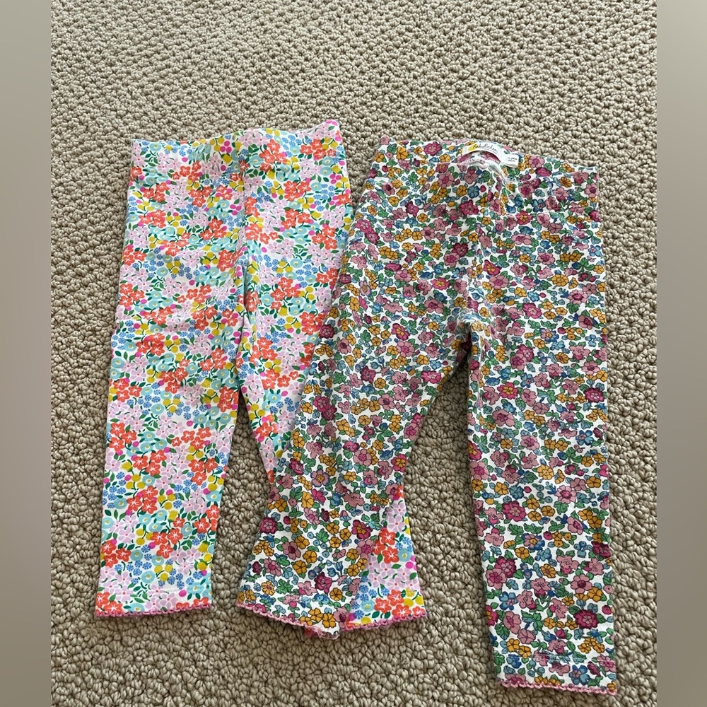Mini boden floral leggings